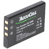 AccuCell Akku passend für Aiptek Pocket DV T 200 Akku 4809000015