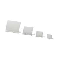 Tischaufsteller / Menükartenhalter / L-Ständer aus Hartfolie | 0,4 mm ontspiegeld DIN A6 hoogformaat 50 mm