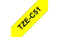 TZe-Schriftbandkassetten TZe-C51, schwarz auf signal gelb Bild1