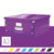 Archivbox Click & Store WOW Groß, Graukarton, violett