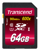 Transcend SD Card SDXC/SDHC Class 10 UHS-I 600x 64GB