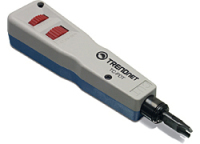 Trendnet TC-PDT Punch Down Tool with 110 and Krone Blade network analyzer Blauw, Wit