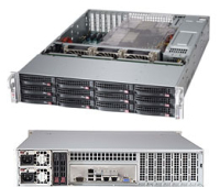 Supermicro SuperStorage Server 6027R-E1R12T Intel® C602 LGA 2011 (Socket R) Rack (2U) Black