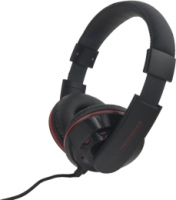 Esperanza EH144K słuchawki/zestaw słuchawkowy Przewodowa Opaska na głowę Muzyka Czarny, Czerwony