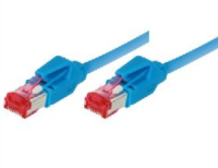Tecline S/FTP Cat6A, 1m Netzwerkkabel Blau S/FTP (S-STP)