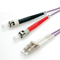 VALUE 21998771 cable de fibra optica 1 m LC ST OM4 Púrpura