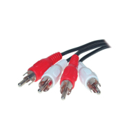 S-Conn 2 x 2 RCA, 2.5 m Audio-Kabel 2,5 m 2 x RCA Schwarz, Rot, Weiß