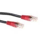 ACT UTP Cable 1m Black Cat 6 CrossOver netwerkkabel Zwart Cat6