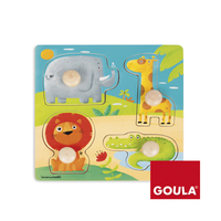 Goula Jungle Animals Puzzle Rompecabezas de figuras 4 pieza(s) Fauna