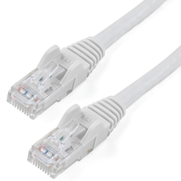 StarTech.com N6PATCH50WH netwerkkabel Wit 15,2 m Cat6 U/UTP (UTP)