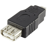 Renkforce RF-4097202 changeur de genre de câble USB Micro-B USB Type A Noir