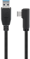 Goobay 66501 cable USB 1 m USB 3.2 Gen 1 (3.1 Gen 1) USB A USB C Negro