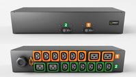 Vertiv G2XPR166-103PB4PS6-IP44 unidad de distribución de energía (PDU) 16 salidas AC 2U Negro