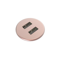 Kondator 935-PM30C socket-outlet 2 x USB A Pink