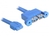DeLOCK 82941 USB-kabel 0,45 m USB 3.2 Gen 1 (3.1 Gen 1) 2 x USB A Blauw