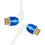 OEHLBACH D1C42546 HDMI-Kabel 1,5 m HDMI Typ A (Standard) Blau, Weiß