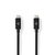 Nedis CCGP66020BK20 câble USB USB4 Gen 3x2 2 m USB C Noir