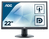 AOC 60 Series E2260PQ/BK Computerbildschirm 55,9 cm (22") 1680 x 1050 Pixel WSXGA+ LED Schwarz