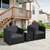 Outsunny 860-073V01BK outdoor furniture set Black, Grey