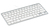 R-Go Tools Ergonomische Tastatur R-Go Compact, flaches Design, Mini-Tastatur, QWERTY (UK), verkabelt, weiß