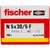 Fischer 513736 tornillo de anclaje y taco 100 pieza(s) Juego de enchufes de pared y tornillos 30 mm