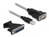 DeLOCK 61314 tussenstuk voor kabels USB A RS-232 Zwart
