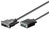 Microconnect 50989 video átalakító kábel 1 M DVI-I Fekete