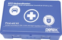 KFZ Verbandkasten Box Blau 25,5 x 17,4x 7,8cm DIN 13164