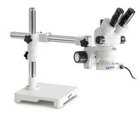 KERN Sztereo zoom mikroszkóp binokulár tubus okulár HSWF 10×/∅ 23 mm/ objektív 0,7×-4,5×/ nagyítás: 45x/ LED világitás OZM 902