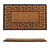 Relaxdays Fußmatte, 45x75 cm, griechisches Muster, Gummi & Kokos, rutschfest, Türvorleger, innen & außen, natur/schwarz