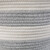 Relaxdays Aufbewahrungskorb aus Baumwolle, Wäschekorb Boho, faltbar, mit Griffen, Baumwollkorb, HxD 35x55 cm, weiß-grau