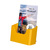 Prospekthalter / Wandprospekthalter / Prospekthänger / Tisch-Prospektständer / Prospekthalter „Color“ | sárga DIN A5 45 mm