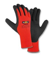 teXXor® topline Winterhandschuhe POLYACRYL orange/grau 2210 Gr. 08