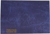 Guildhall Visitors Book Loose-leaf 3-Ring Binder PVC 50 Sheets 236x349mm Blue Ref T40Z