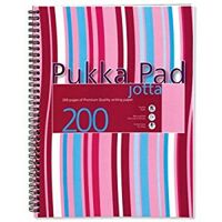 Pukka Pad Jotta A4 Wirebound Polypropylene Cover Notebook Assorted Ruled 200 Page(Pack 3)