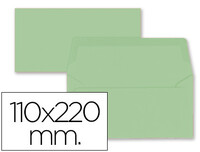 Sobre Liderpapel Americano Verde 110X220 mm 80 Gr Pack de 9 Unidades