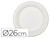 Plato de fibra natural nupik biodegradable blanco ovalado 26 cm apto microondas paquete de 50 unidades