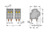 Leiterplattenklemme, 11-polig, RM 5 mm, 0,08-4,0 mm², 32 A, Käfigklemme, grau, 7