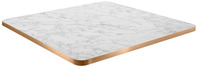 Tischplatte Marvani quadratisch; 68x68x2.5 cm (LxBxH); kupfer/weiß/marmoriert;