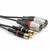 Sommer Cable HBP-M2C2-0150 Audio Átalakító kábel [2x RCA dugó - 2x XLR dugó, 3 pólusú] 1.50 m Fekete