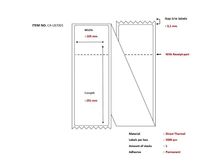 Ship-label 105 x 251mm, , Direct Thermal, with receipt ,