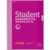 Kollegblock Student Colour Code A4 90g/qm 80 Blatt pink Lineatur 26