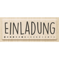 Motivstempel 'Einladung' 6,2x2cm