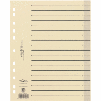 Trennblätter A4 mit Perforation 10 Stück hellchamois