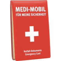 Notfallset Medi-Mobil mit diversen Ausweisvordrucken