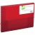 Sammelmappe A4 25mm rot-transparent