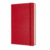 Notizbuch Large A5 blanko 200 Blatt Hardcover scharlachrot