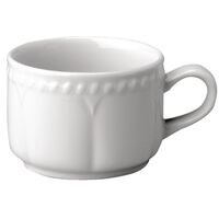 Churchill Super vitrifi�e P850�Buckingham Tasse � th� empilable Blanc x24