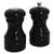 Olympia Salt and Pepper Set in Black with Ceramic Grinding Mechanism - 100x50mm