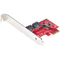Carte PCI-Express Contrôleur SATA Raid 6Gbps 2 ports internes Std + Low Profile